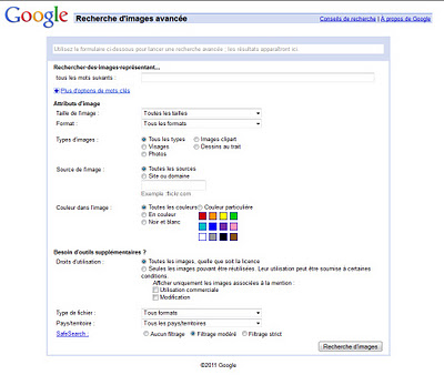 Recherche d'image avec Google
